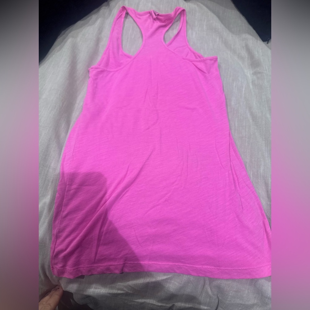 Pink Racerback Tank Top. Size S. - Picture 3 of 3